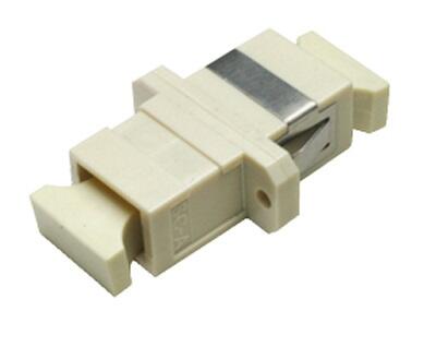 ADA-SCUSPHBRBEIGE Fiberworks AS  Adapter MM SC-SPX OM1/OM2, Beige Med flens, metall klips, keramisk hylse